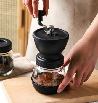Molinillo de café manual, molinillo de café de cerámica cónica para moler  café lento y mejorado, molinillo de grano de café portátil, molinillo de
