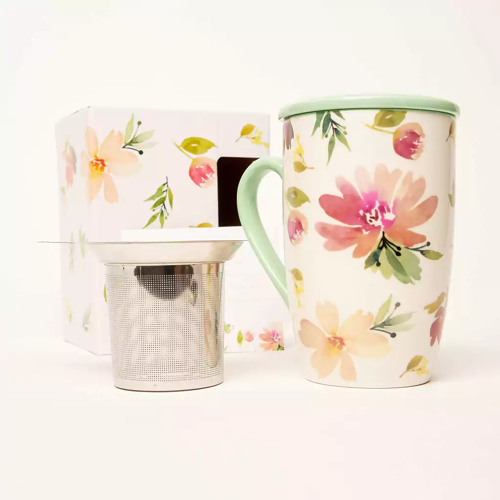 DOWAN - Taza de té con infusor y tapa
