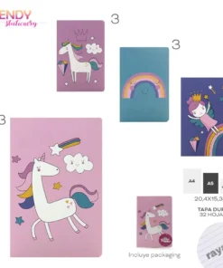 Cuaderno Unicornio - Trendy