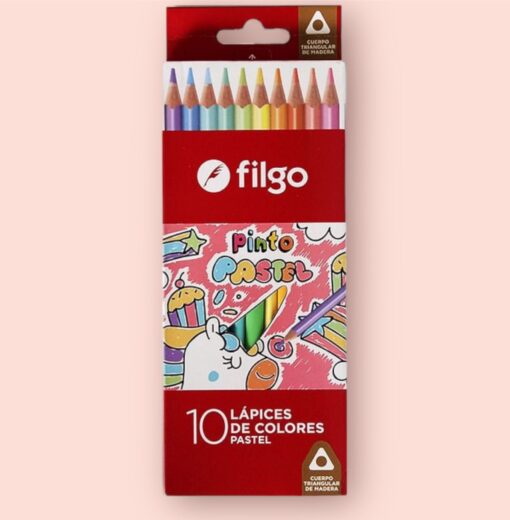 9413 24329 24329 LAPICES FILGO PASTEL LARGO x10 e Cj 01