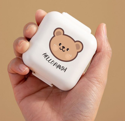 Pastillero Cuadrado - Hello Panda
