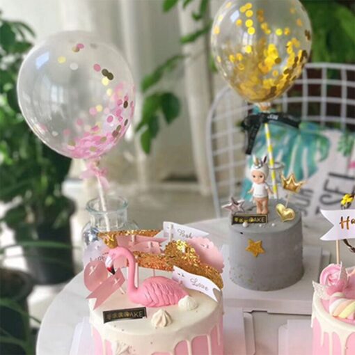 Set 5 Globos para torta - Imagen 3