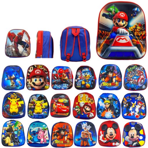 Mochila 3D 1 Cierre - Niños