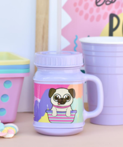 Vaso con Manija y Sorbete - Perro Love