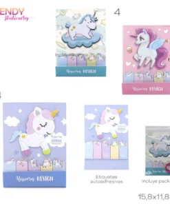 Notas Adhesivas Unicornio Design - Trendy