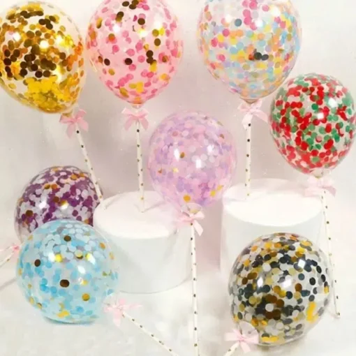 Set 5 Globos para torta