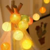 cotton ball string lights pastel chronos9