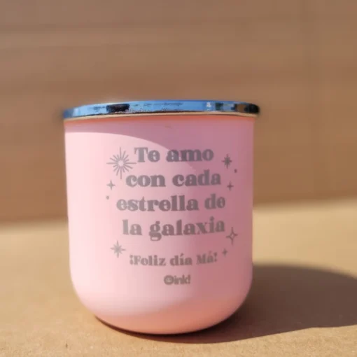 Mate + Bombilla  Silver - Mamá Te Amo - Imagen 2