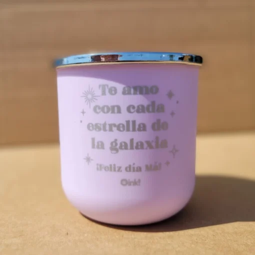 Mate + Bombilla  Silver - Mamá Te Amo