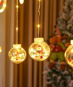 Cortina de Luces - Bolitas Navideñas