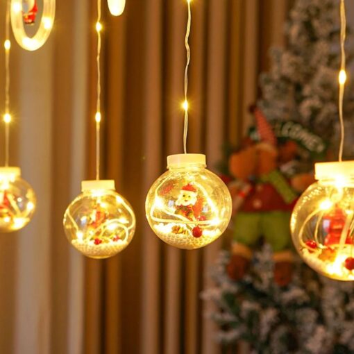 Cortina de Luces - Bolitas Navideñas
