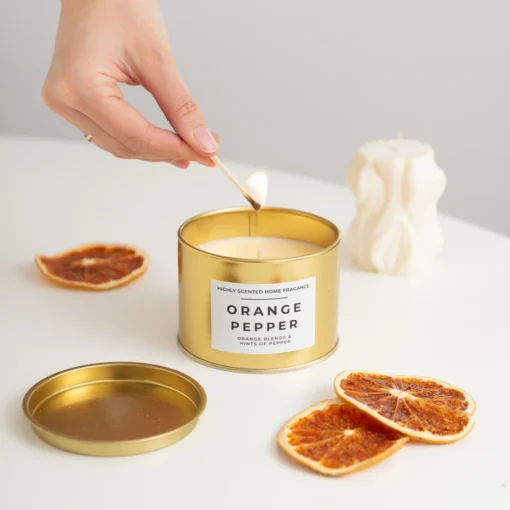 Vela Naranja y Pimienta