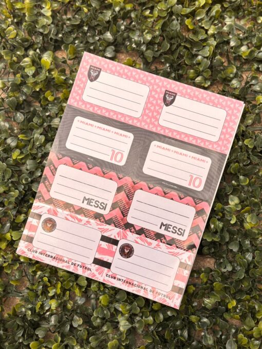 Etiquetas Escolares Licencia Oficial - Inter Miami
