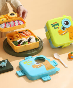 Lunch Box Hermético con Divisiones Dino + Salsero