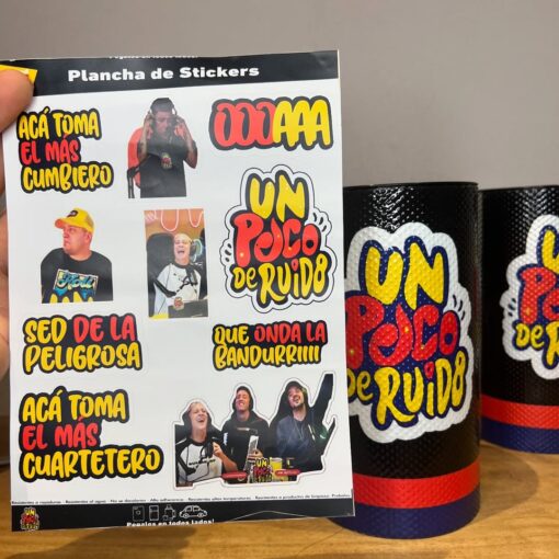 Plancha de Stikers - Un Poco de Ruido