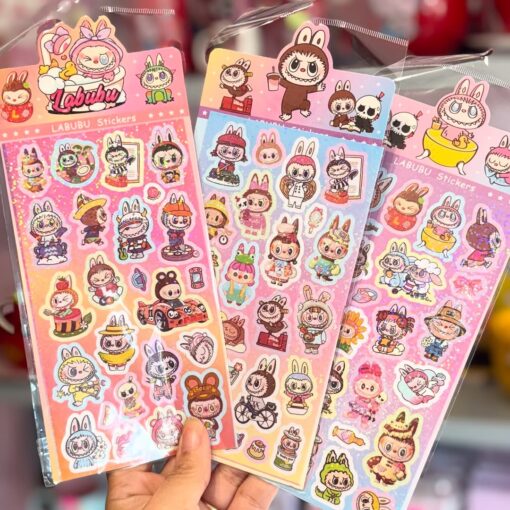 Sticker en plancha labubu