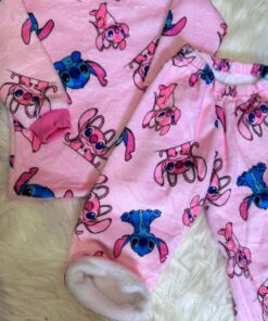 Pijama polar soft - Stitch Rosa