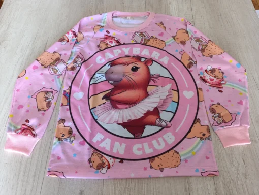 Pijama Adulto - Capybara Rosa - Imagen 4