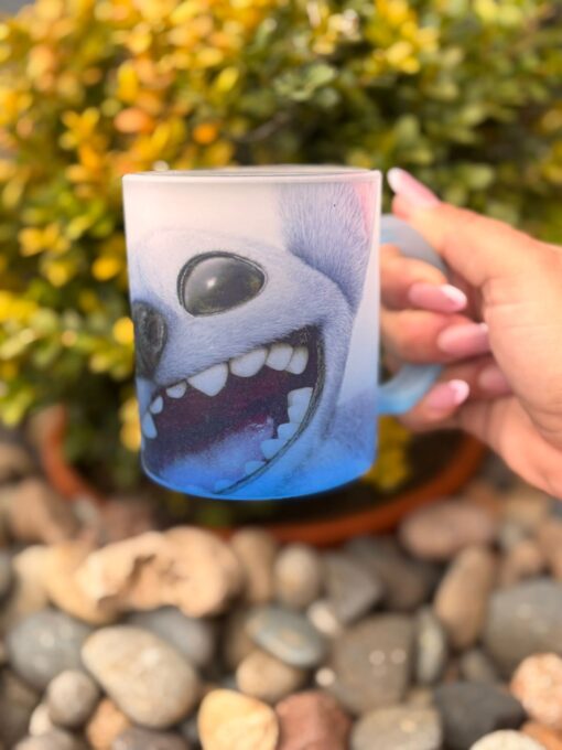 *PREVENTA!!!* Taza ESMERILADA STITCH (Cara) - Imagen 2