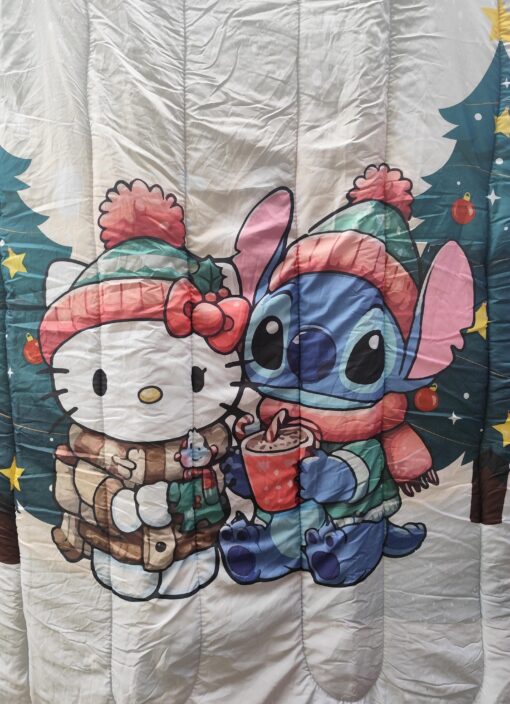 Acolchado Economico - Stitch + Kitty