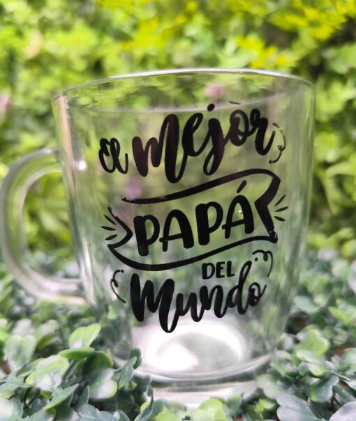 Taza De Vidrio Conica - Día del Padre