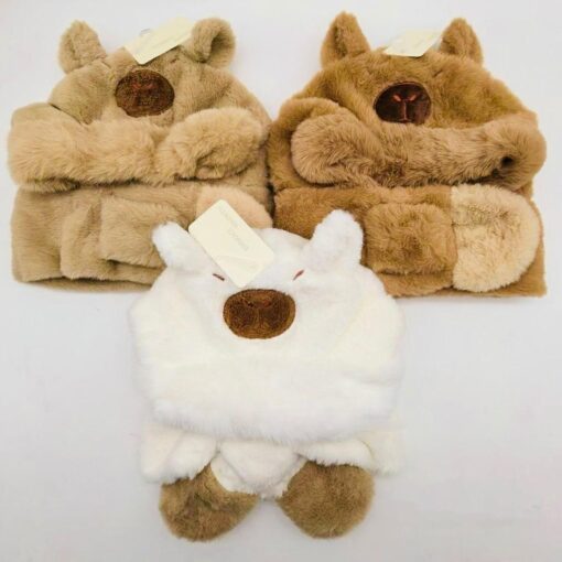 Gorro Capybara con Bufanda