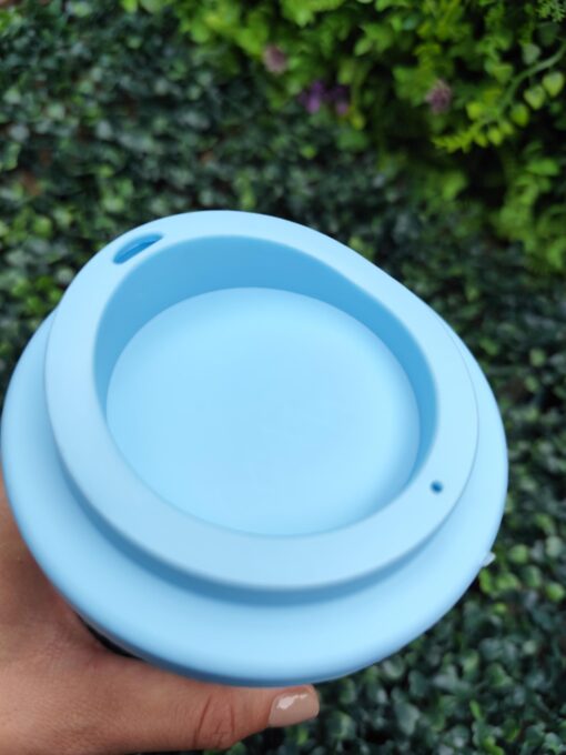 Vaso Doble Capa Liso - Celeste - Imagen 2