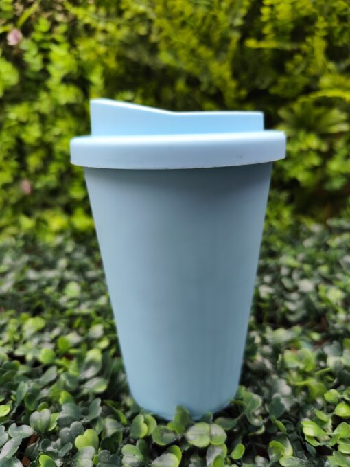 Vaso Doble Capa Liso - Celeste