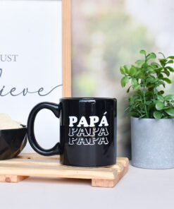 Taza Recta Negra - Dia del Padre