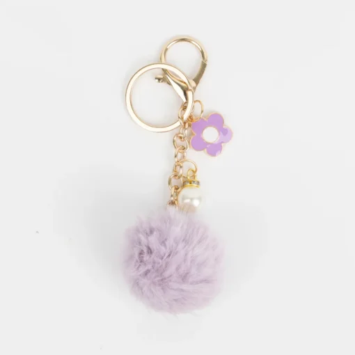 LLavero Flor con Pompon - Imagen 4