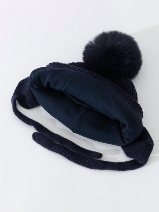Gorro infantil Arcoiris con Pompon - Imagen 4