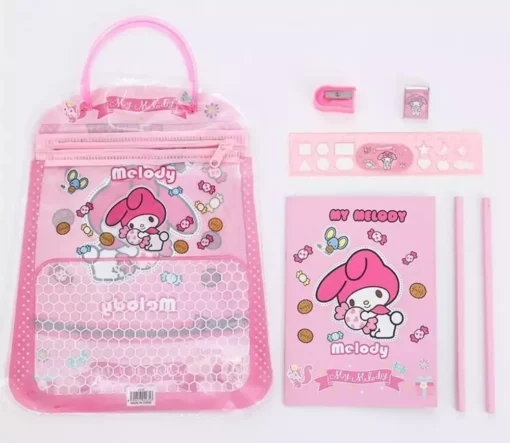 Kit + Estuche Escolar Kuromi/Melody - Imagen 3