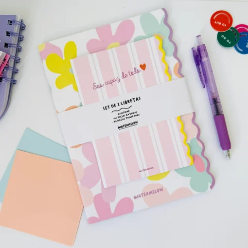 Pack x2 Libretas Ondas - Capaz de todo
