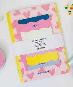 Pack x2 Libretas Ondas - Pink Love