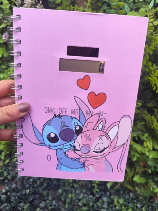 Cuaderno Anillado + Calculadora Stitch