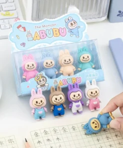 Box Goma de borrar Labubu x4
