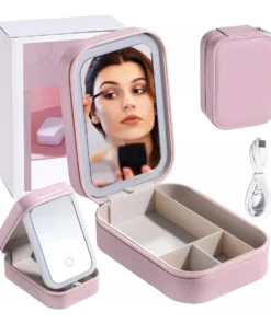 Estuche de Maquillaje + Espejo con luz