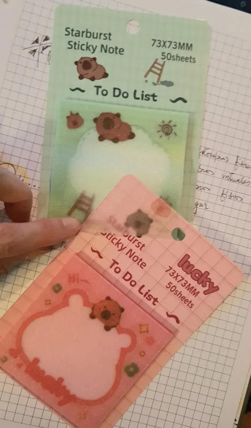 Notas Adhesivas Cuadrada  - Capybara - Imagen 3