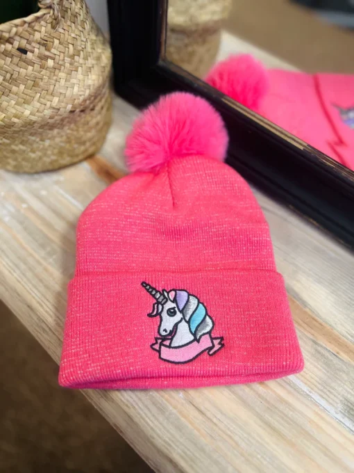 Gorro Unicornio con pompo