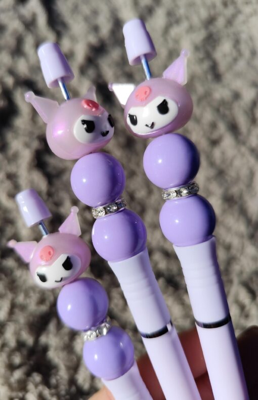 Lapicera Bolita y Brillo x2 - Kuromi - Imagen 2