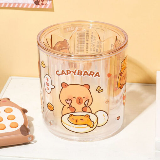 Portalápices Giratoria con Sticker Capybara - Imagen 2