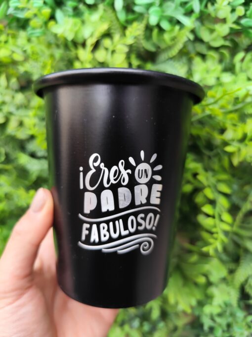 Vaso Aluminio Chico - Dia del Padre - Imagen 2