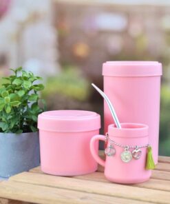 Combo Latas + Mate Vintage - Rosa
