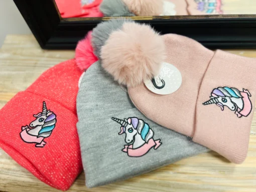 Gorro Unicornio con pompo - Imagen 7