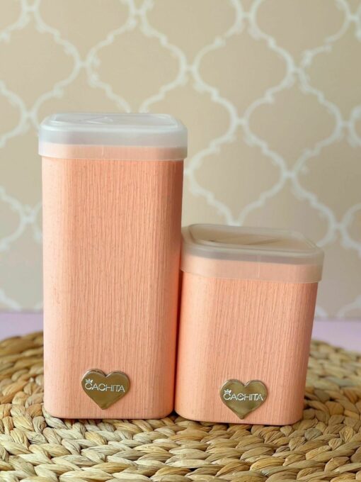 Set de Tarros CUADRADOS + MATE - Coral