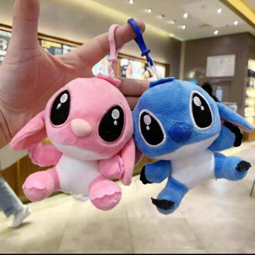 Llavero Peluche - Angel y Stitch