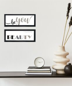 Cuadro Black and White 10*30 - BE YOU