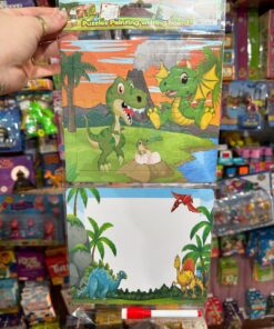 Rompecabezas + Pizarra Dino