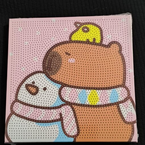 Cuadro diamante 20x20 - Capybara - Imagen 4