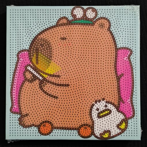 Cuadro diamante 20x20 - Capybara - Imagen 7